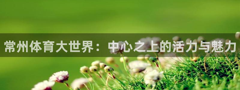 尊龙官方正版app代理：常州体育大世界：中心之上的活力与魅力